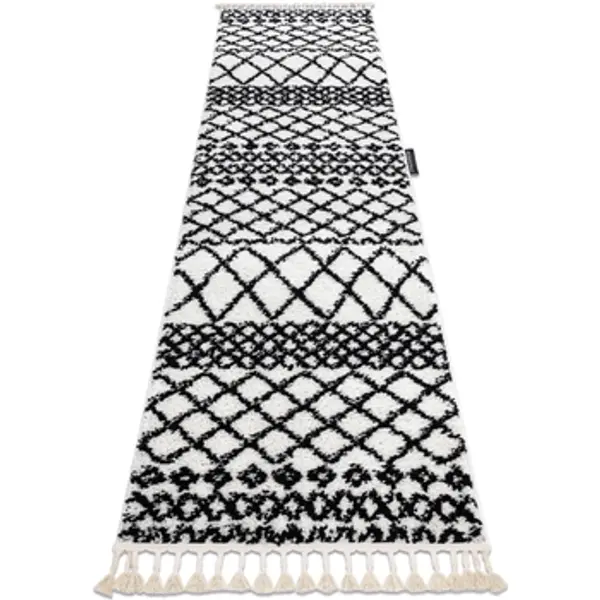 Rugsx Rugsx  Tepisi Tepih, Pločnik BERBER SAFI Bijela - u 70x250 cm  Rugsx