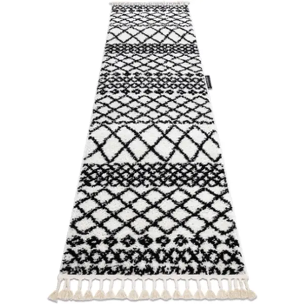 Rugsx Rugsx  Tepisi Tepih, Pločnik BERBER SAFI Bijela - u 70x300 cm  Rugsx