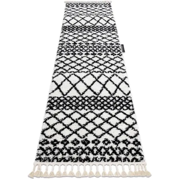 Rugsx Rugsx  Tepisi Tepih, Pločnik BERBER SAFI Bijela - u 80x300 cm  Rugsx
