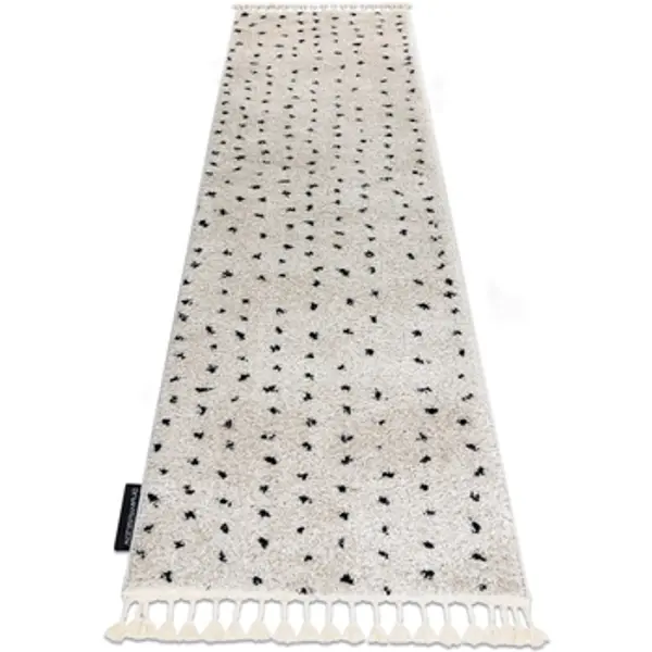 Rugsx Rugsx  Tepisi Tepih, Pločnik BERBER SYLA B752 točkice krem 70x250 cm  Rugsx