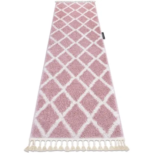Rugsx Rugsx  Tepisi Tepih, Pločnik BERBER TROIK ružičasta - u 80x300 cm  Rugsx