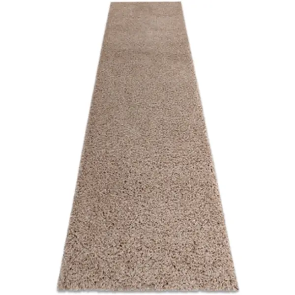 Rugsx Rugsx  Tepisi Tepih, Pločnik SOFFI shaggy 5cm bež - 70x300 cm  Rugsx