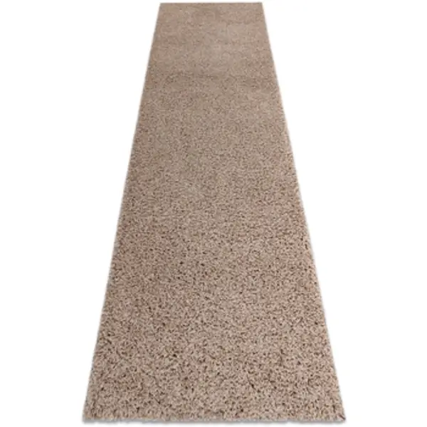 Rugsx Rugsx  Tepisi Tepih, Pločnik SOFFI shaggy 5cm bež - 80x300 cm  Rugsx