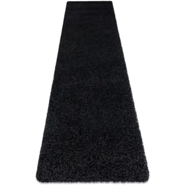 Rugsx Rugsx  Tepisi Tepih, Pločnik SOFFI shaggy 5cm crno - 80x300 cm  Rugsx