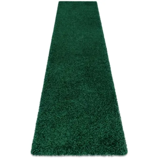 Rugsx Rugsx  Tepisi Tepih, Pločnik SOFFI shaggy 5cm tamnozelene boje 80x300 cm  Rugsx