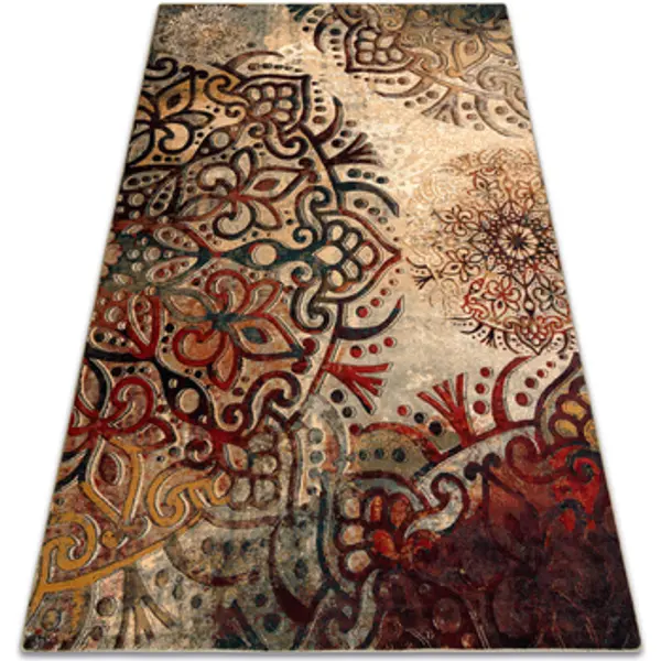 Rugsx Rugsx  Tepisi Tepih POLONIA Boho rozeta crvena 200x300 cm  Rugsx