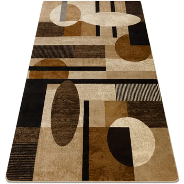 Rugsx Rugsx  Tepisi Tepih ROYAL 5376 Geometrijski, ovi - bež 100x200 cm  Rugsx