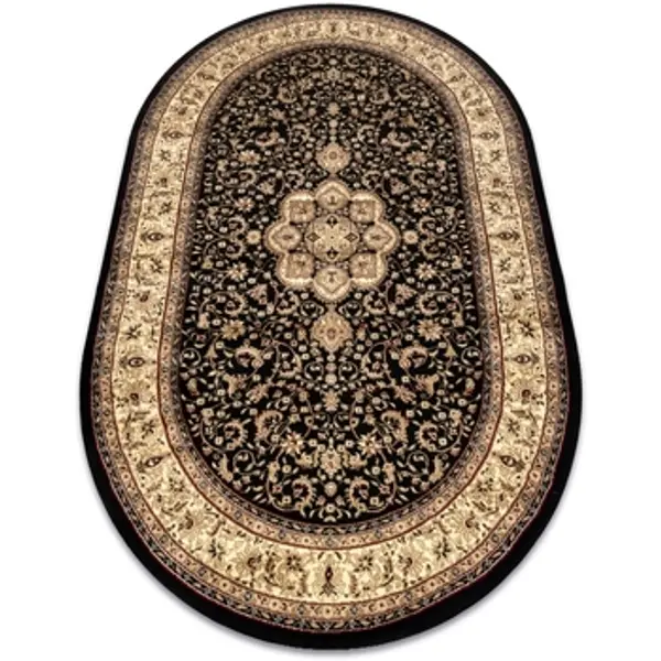 Rugsx Rugsx  Tepisi Tepih ROYAL ADR an uzorak 521 crno 100x180 cm  Rugsx