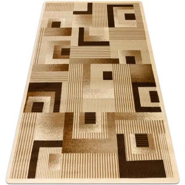Rugsx Rugsx  Tepisi Tepih ROYAL G2069 Geometrijski, linije - krema 100x200 cm  Rugsx