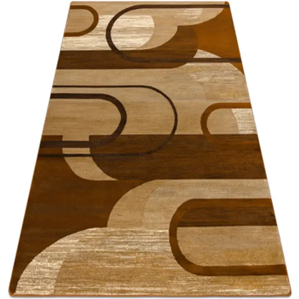 Rugsx Rugsx  Tepisi Tepih ROYAL HE405 Geometrijski - smeđa / 100x200 cm  Rugsx