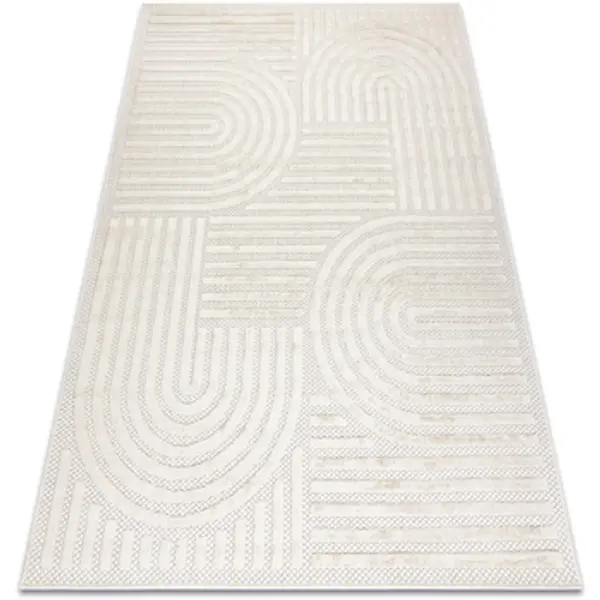 Rugsx Rugsx  Tepisi Tepih SANTO NIZ SISAL 0989 geometrijska bijeli 160x220 cm  Rugsx