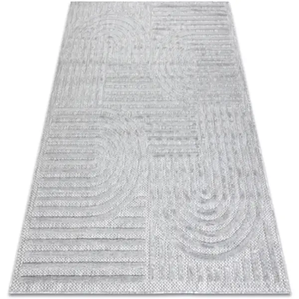 Rugsx Rugsx  Tepisi Tepih SANTO NIZ SISAL 0989 geometrijska siva 180x270 cm  Rugsx