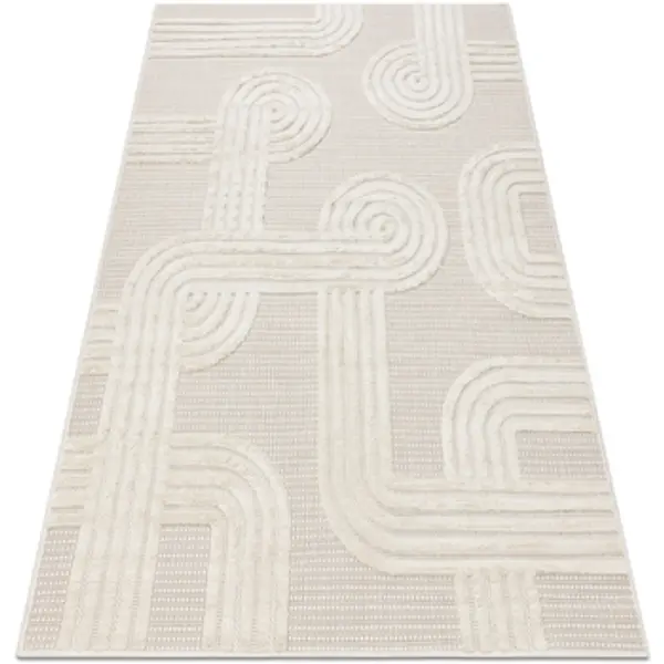 Rugsx Rugsx  Tepisi Tepih SANTO NIZ SISAL 1001 geometrijska bijeli 180x270 cm  Rugsx