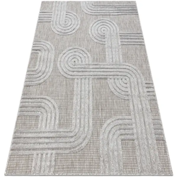 Rugsx Rugsx  Tepisi Tepih SANTO NIZ SISAL 1001 geometrijska siva 140x190 cm  Rugsx