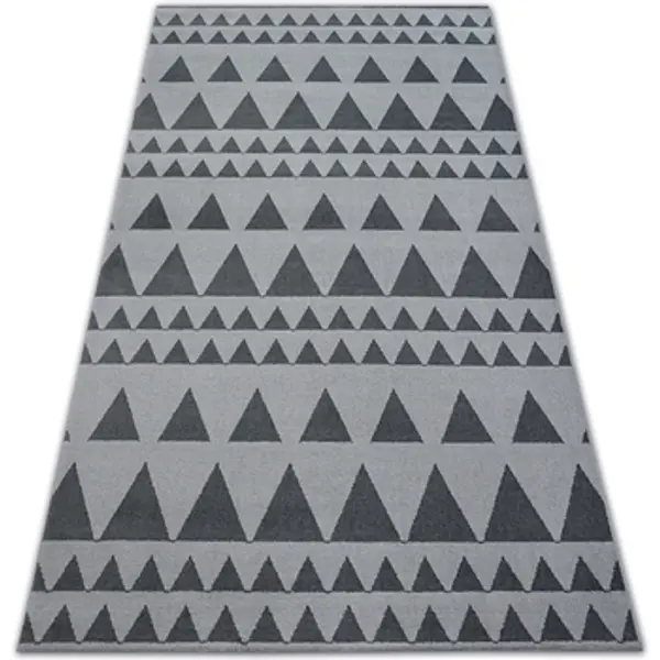 Rugsx Rugsx  Tepisi Tepih SENSE Micro 81243 TROKUTI srebro/antracit 80x150 cm  Rugsx