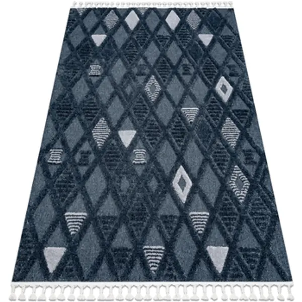 Rugsx Rugsx  Tepisi Tepih SEVILLA Y499B rešetka, dijamant plava rese 180x270 cm  Rugsx