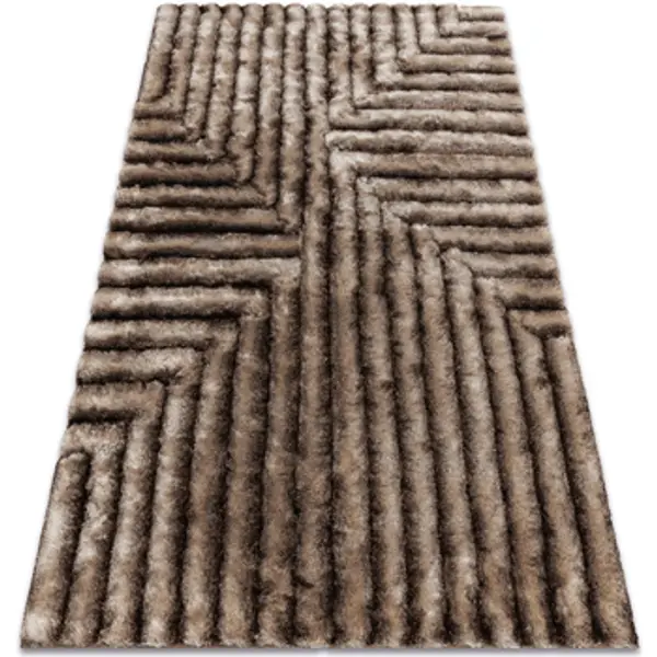 Rugsx Rugsx  Tepisi Tepih shaggy FLIM 010-B7 moderna, Labirint - 120x160 cm  Rugsx