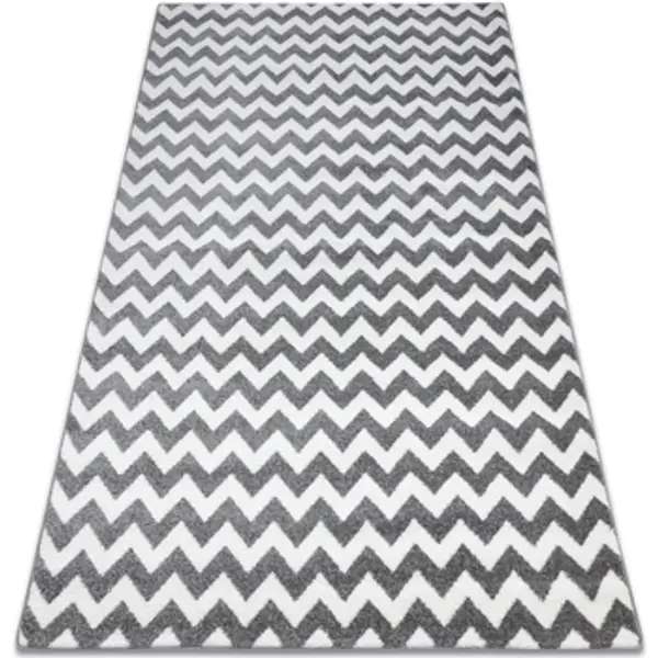 Rugsx Rugsx  Tepisi Tepih SKETCH - F561 siva/Bijela - CIK-CAK 200x290 cm  Rugsx