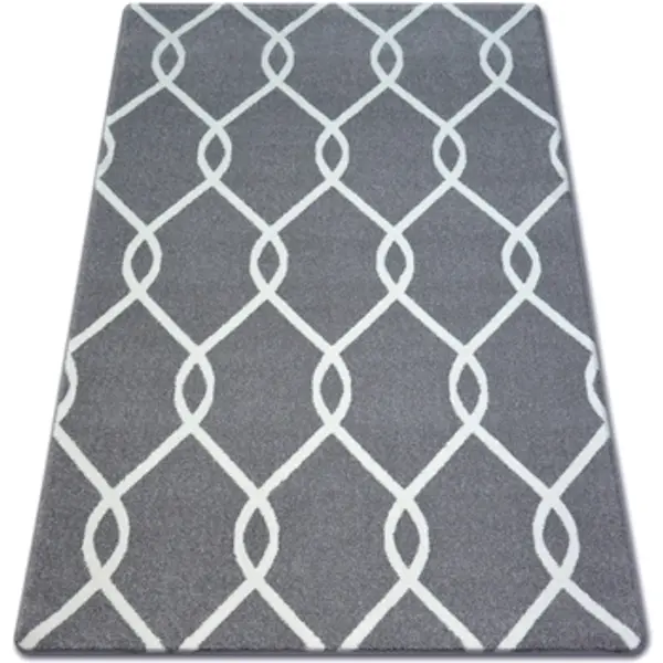 Rugsx Rugsx  Tepisi Tepih SKETCH - F934 siva/Bijela trellis 200x290 cm  Rugsx