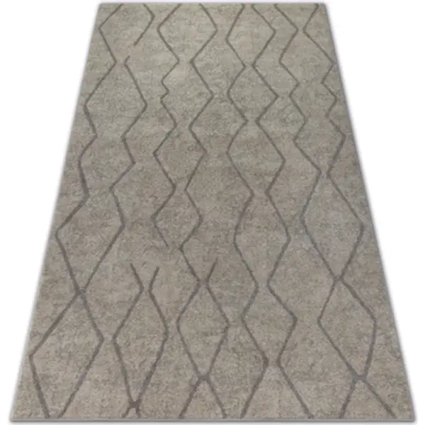 Rugsx Rugsx  Tepisi Tepih SOFT 8050 CIK-CAK BOHO krem / 120x170 cm  Rugsx