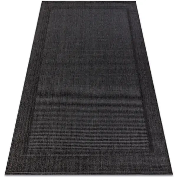 Rugsx Rugsx  Tepisi Tepih TIMO 5979 SISAL vanjski okvir crno 180x270 cm  Rugsx