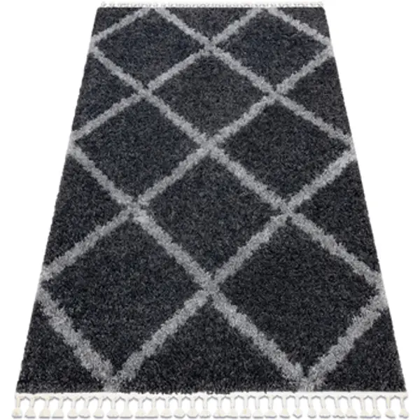 Rugsx Rugsx  Tepisi Tepih UNION 3482 Mreža, trellis Siva rese 140x190 cm  Rugsx