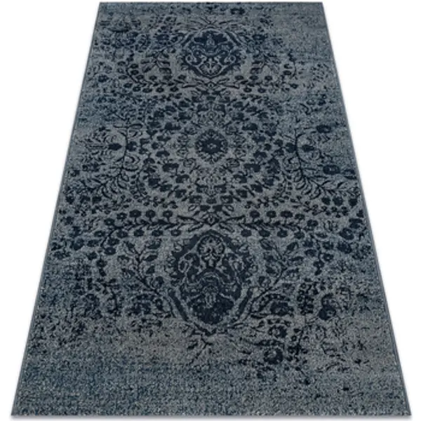 Rugsx Rugsx  Tepisi Tepih Vuna JADE 45008/903 Ornament tamno plavo 67x130 cm  Rugsx