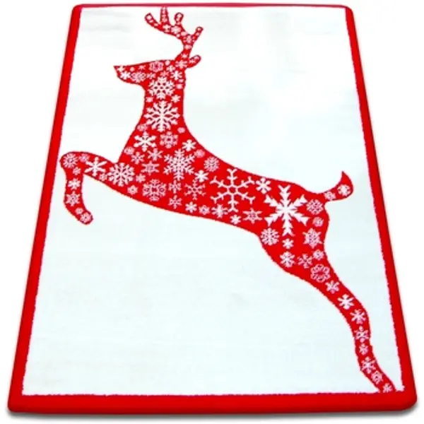 Rugsx Rugsx  Tepisi Tepih XMAS - F790 krem/Crvena 133x190 cm  Rugsx