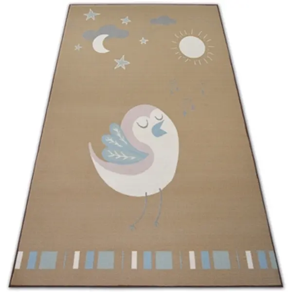 Rugsx Rugsx  Tepisi TEPIH za djecu LOKO Ptica bež neklizajući 160x220 cm  Rugsx