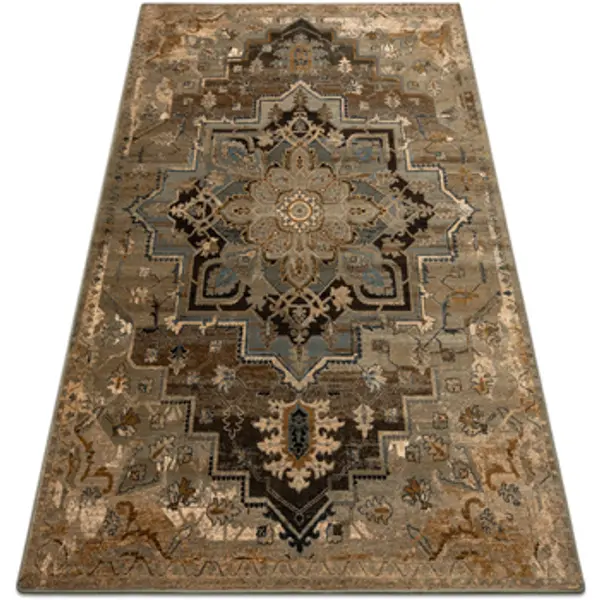 Rugsx Rugsx  Tepisi Vuna Tepih OMEGA ABBAS vintage, rozeta cognac 200x300 cm  Rugsx
