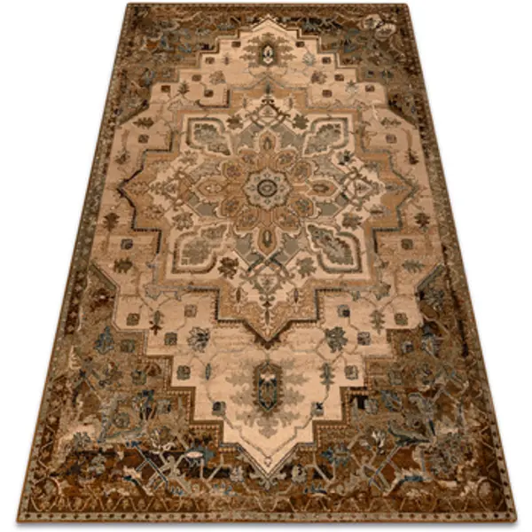 Rugsx Rugsx  Tepisi Vuna Tepih OMEGA ABBAS vintage, rozeta kamel 200x300 cm  Rugsx