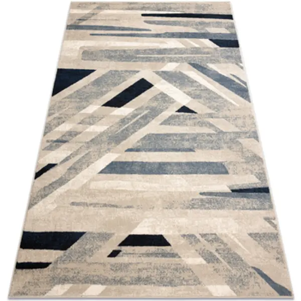 Rugsx Rugsx  Tepisi Vuneni tepih NAIN Geometrijski 7706/51955 bež / 80x150 cm  Rugsx
