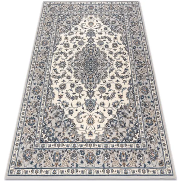 Rugsx Rugsx  Tepisi Vuneni tepih NAIN Okvir ornament 7335/51935 bež 80x150 cm  Rugsx