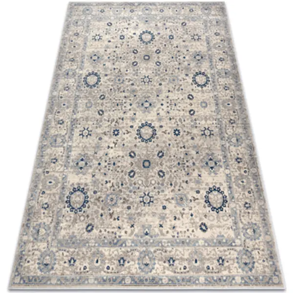 Rugsx Rugsx  Tepisi Vuneni tepih NAIN Okvir ornament 7586/51935 bež 120x170 cm  Rugsx