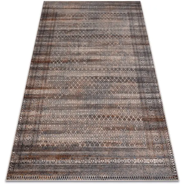 Rugsx Rugsx  Tepisi Vuneni tepih NAIN Okvir, rombovi 1277/51655 bež 80x150 cm  Rugsx