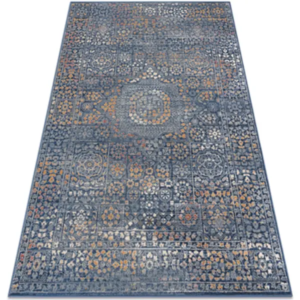 Rugsx Rugsx  Tepisi Vuneni tepih NAIN Ornament 7708/51911 tamnoplava b 80x150 cm  Rugsx