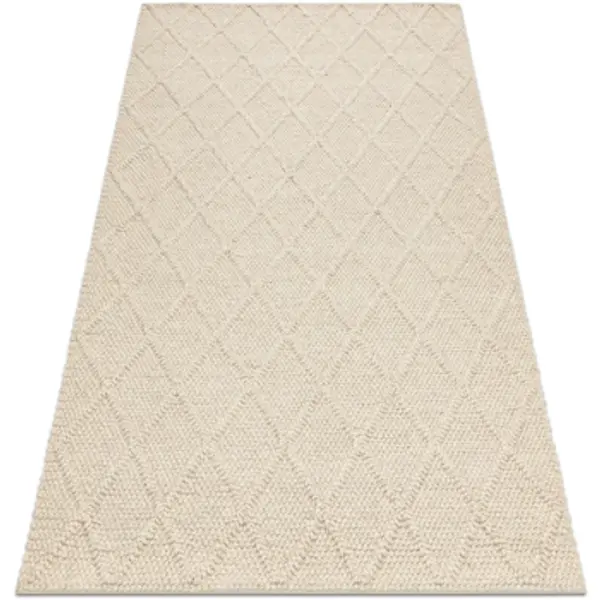 Rugsx Rugsx  Tepisi Vuneni tepih TAHAR 99001B krema - RUČNO 200x290 cm  Rugsx