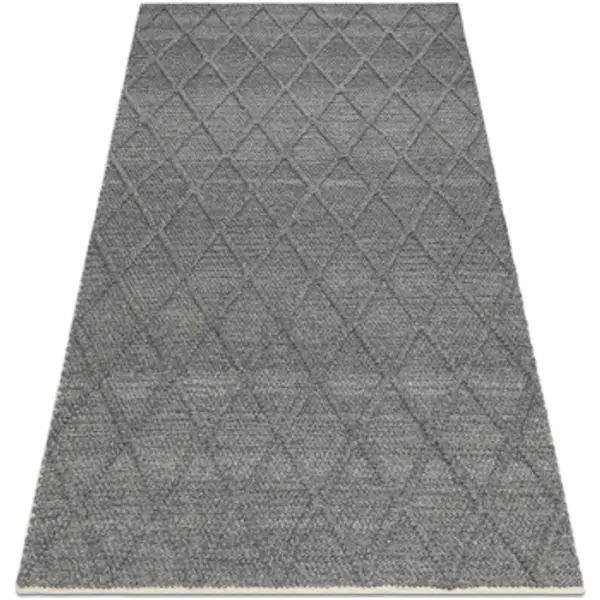 Rugsx Rugsx  Tepisi Vuneni tepih TAHAR 99001K antracit - RUČNO 200x290 cm  Rugsx