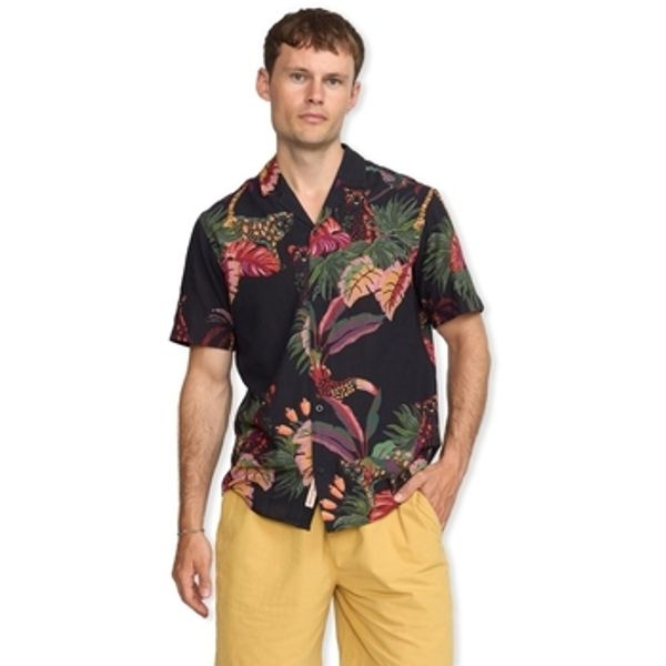 Rvlt Revolution Rvlt Revolution  Košulje dugih rukava Short Sleeved Cuban Shirt 3167 - Black  Rvlt Revolution