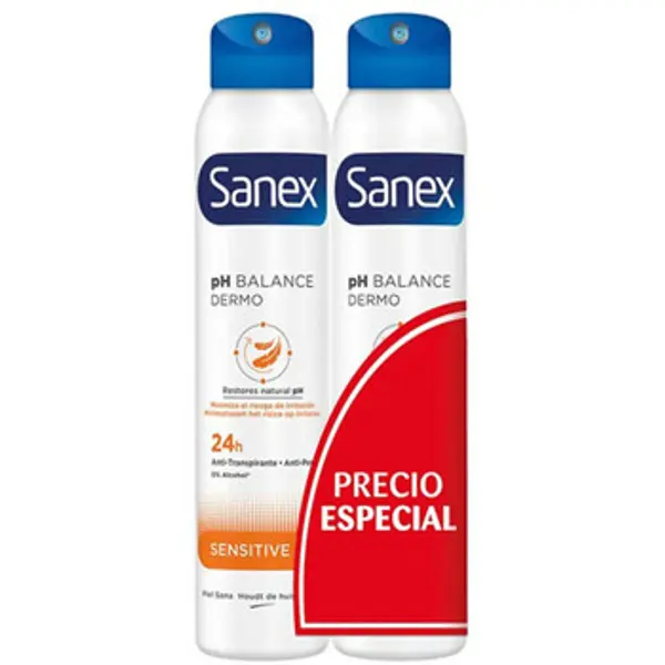 Sanex Sanex  Dezodoransi Deodorant Spray Duo Dermo Sensitive 2 x 200 ml  Sanex