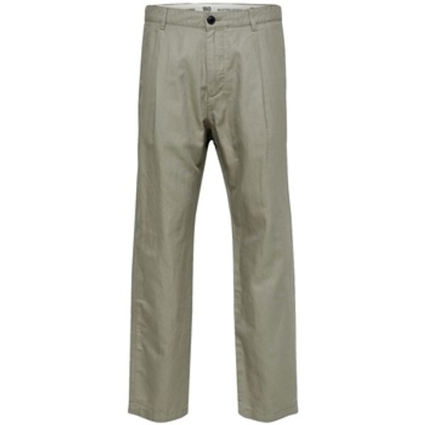 Selected Selected  Hlače Relaxed Jones Linen - Vetiver  Selected