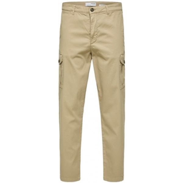 Selected Selected  Hlače Slim Tapered Wick 172 Cargo Pants - Chinchilla  Selected