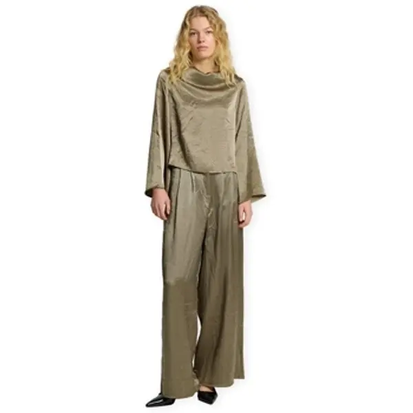 Selected Selected  Hlače W Selene Wide Trousers - Vetiver  Selected