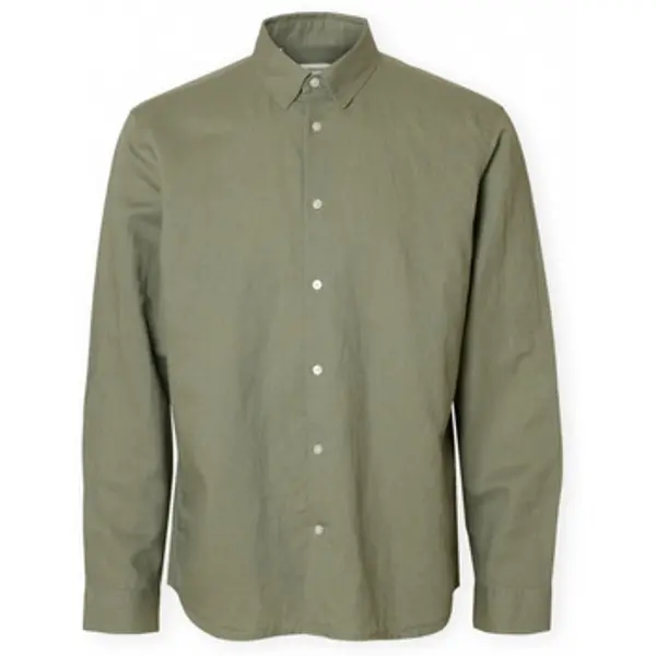 Selected Selected  Košulje dugih rukava Noos Regclay Shirt - Vetiver  Selected