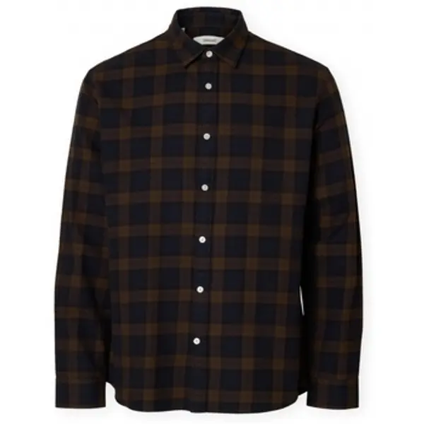 Selected Selected  Košulje dugih rukava Noos Regnoah Shirt - Demitasse/Sky Captain  Selected