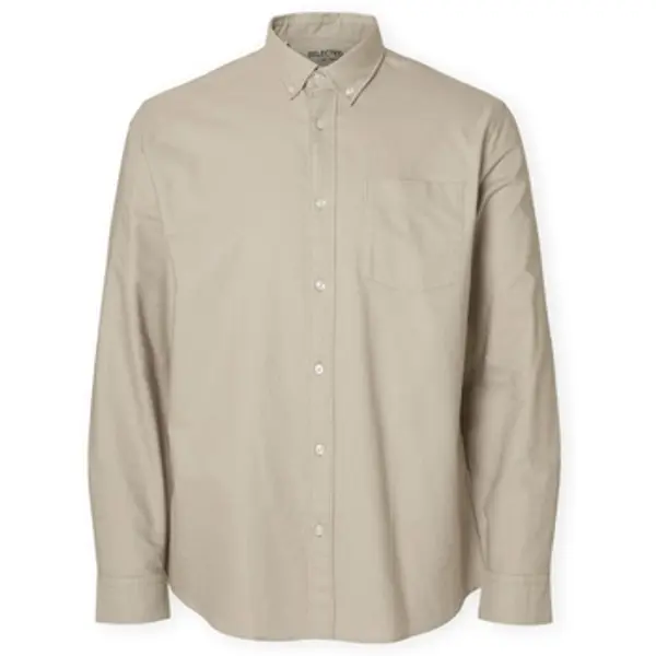 Selected Selected  Košulje dugih rukava Noos Regrick Oxford Shirt - Pure Cashemere  Selected