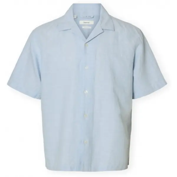 Selected Selected  Košulje dugih rukava Noos RlxClay Linen Shirt - Dusty Blue  Selected