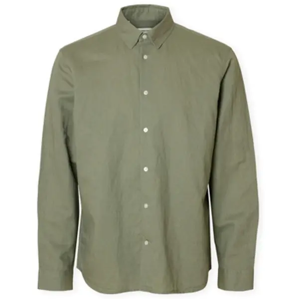 Selected Selected  Košulje dugih rukava Noos SlimClay Linen Shirt - Vetiver  Selected
