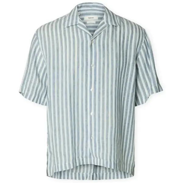 Selected Selected  Košulje dugih rukava RlxKylian Linen Shirt - Blue Mirage/Blue White  Selected