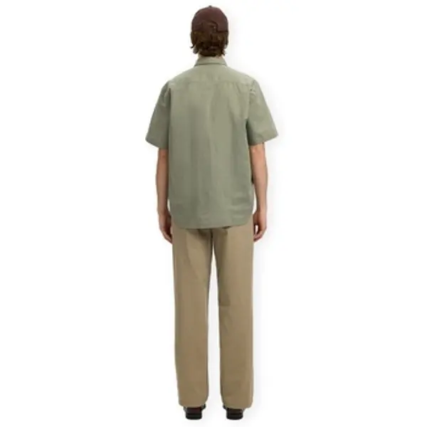 Selected Selected  Košulje kratkih rukava Noos Regclay Linen Shirt - Vetiver  Selected